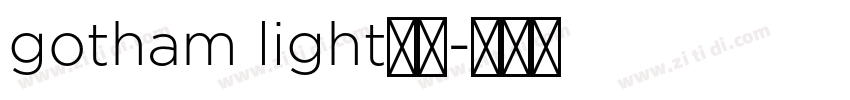 gotham light字体字体转换